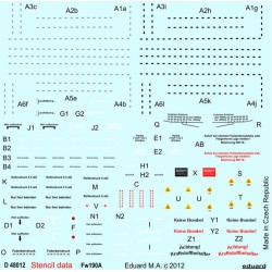 Fw 190A stencils 