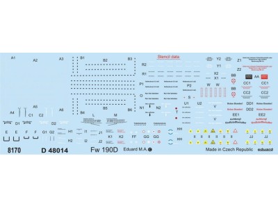 Fw 190D stencils 
