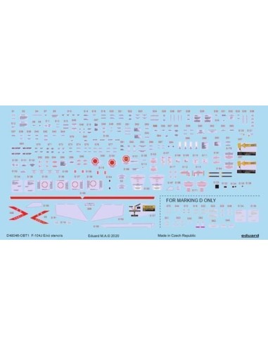 F-104J Eiko stencils f. Eduard/Hasegawa 