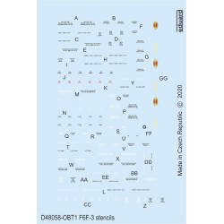 F6F-3 stencils for Eduard 