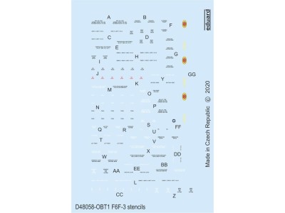 F6F-3 stencils for Eduard 