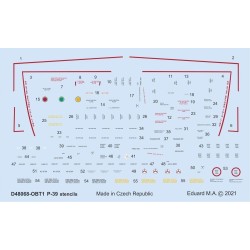 P-39 stencils for Eduard 