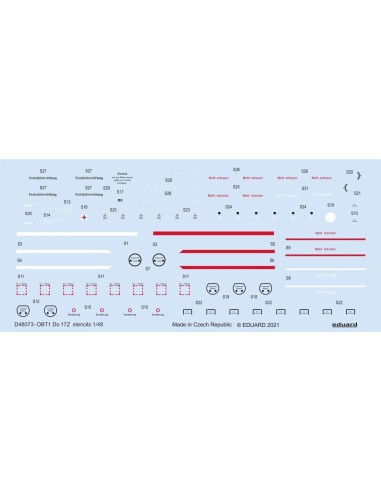 Do 17 stencils 1/48 for ICM 