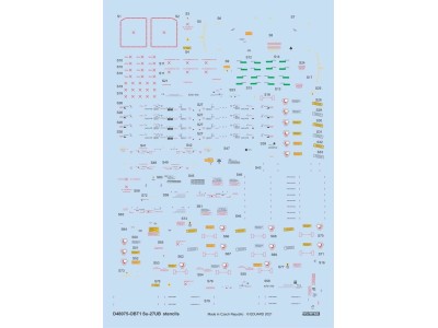 Su-27UB stencils 1/48 for ACADEMY/KITTY HAWK/GWH 