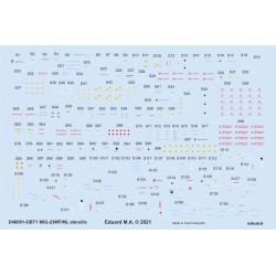 MiG-23MF/ML stencils 1/48 for TRUMPETER  2
