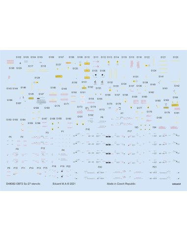Su-27 stencils 1/48 for ACADEMY/KITTY HAWK/HOBBY BOSS/GWH 