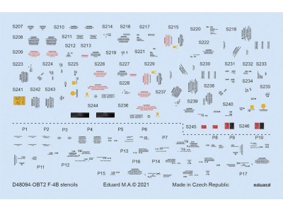F-4B stencils for TAMIYA 