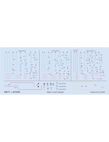 L-29 stencils 1/48 