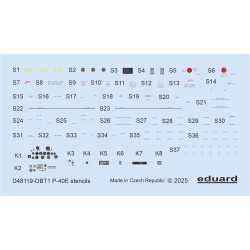 P-40E stencils  EDUARD 