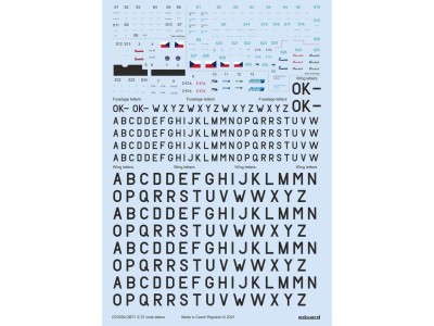 Z-37 stencils, code letters & labels for Eduard 