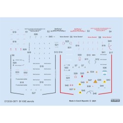 Bf 109E stencils 1/72 for SPECIAL HOBBY/TAMIYA/AIRFIX 