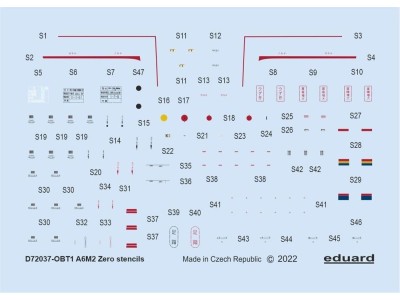 A6M2 stencils for TAMIYA/AIRFIX/HASEGAWA 