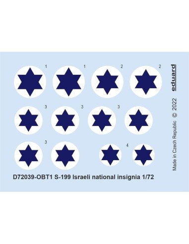 S-199 Israeli national insignia 1/72 