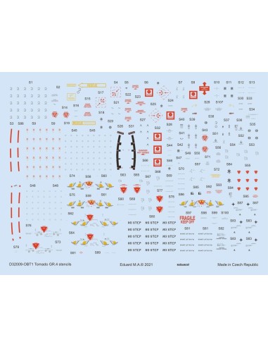 Tornado GR.4 stencils 1/32 for ITALERI/REVELL 