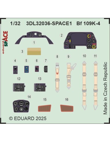 Bf 109K-4 SPACE 1/32 for Kotare 