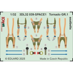Tornado GR.1 seatbelts SPACE for Italeri 