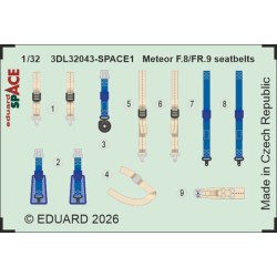 Meteor F.8/FR.9 seatbelts SPACE for Revell 