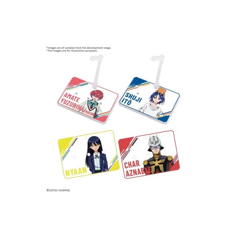 GUNDAM - Action Base 7 Clear Color Mobile Suit GQuuuuuuX Stickers Set