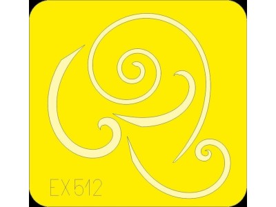 Bf 109G spinner spirals for Eduard 