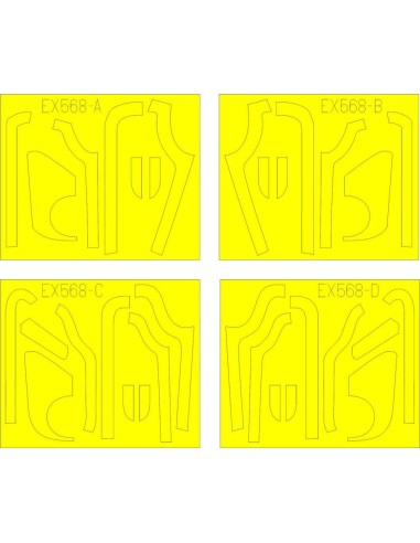B-17G antiglare panels(BO & DL productio for Revell/Monogram 