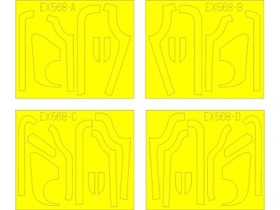 B-17G antiglare panels(BO & DL productio for Revell/Monogram 