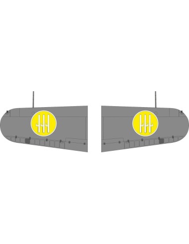 MC.200 Saetta wings national insignia for Italeri 