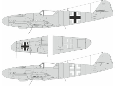 Bf 109G-5/6 national insignia for Airfix 