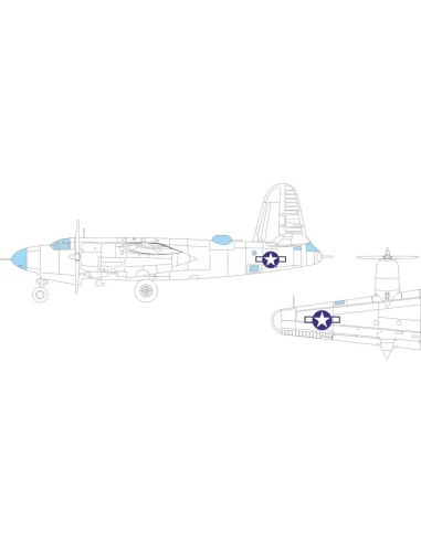 B-26G Marauder US national insignia  ICM 