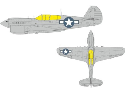 P-40N US national insignia  EDUARD 