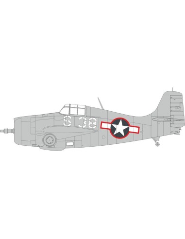 FM-1 US national insignia w/ red outline TAMIYA 