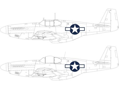 P-51B/C US national insignia  EDUARD 