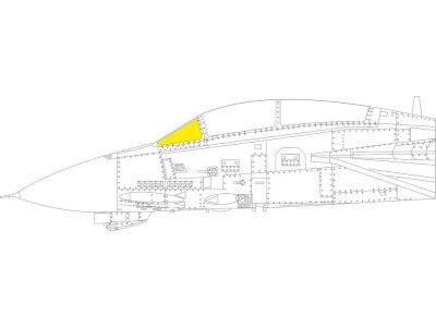 F-14A windshield TFace  GREAT WALL HOBBY 
