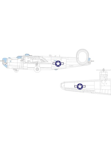 B-24J US national insignia  HOBBY BOSS 