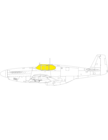 P-51B/C framed canopy 1/48 