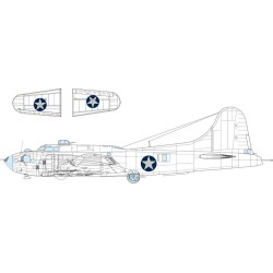 B-17F US national insignia rounded 1/48 