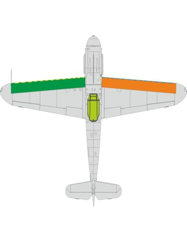 Bf 109G wings leading edge wavy lines 