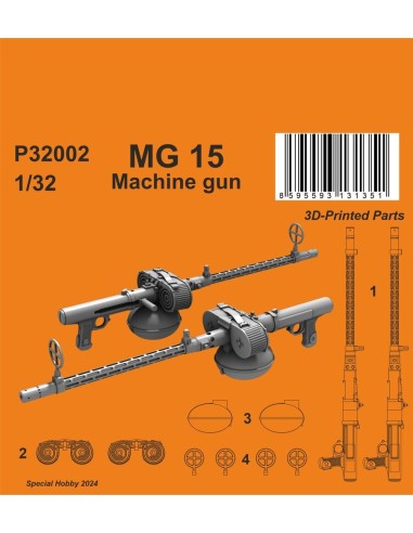 MG 15 Machine gun  (2 pcs) 