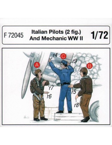Italienische Piloten und Mechaniker 