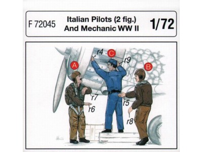 Italienische Piloten und Mechaniker 