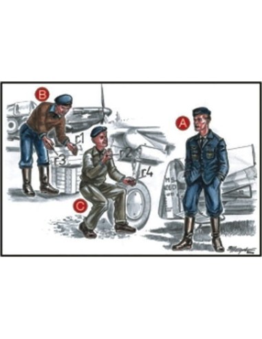 Französische Mechaniker und Pilot 