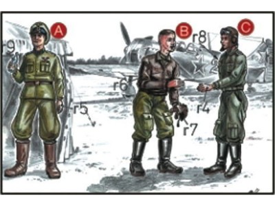 Sowjetische Piloten und Mechaniker 