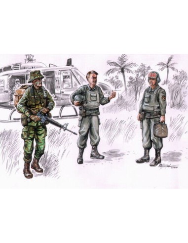 LRRP US Hubschrauber Besatzung Vietnam 
