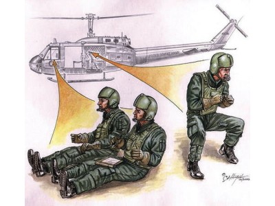 US Hubschrauber Besatzung Vietnam 