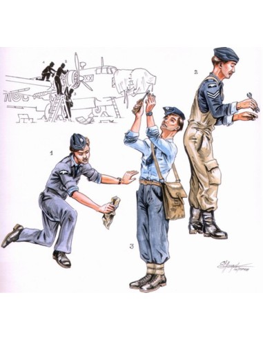RAF Mechaniker für Wellington 