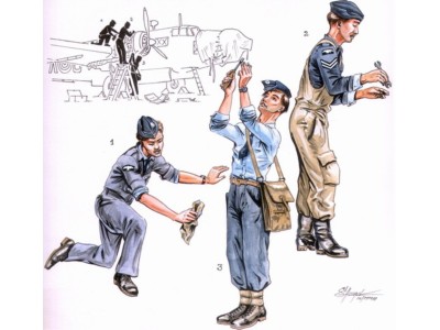 RAF Mechaniker für Wellington 