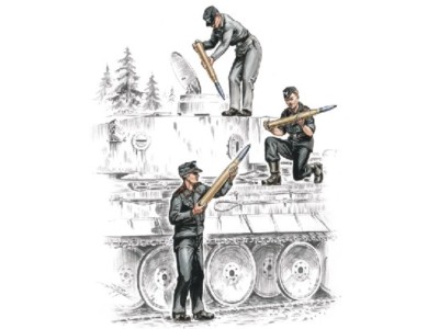 Deutsche Panzerbesatzung für Tiger I 