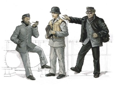 S-100  Crew for AA gun 3,7cm für Schnellboot S-100 