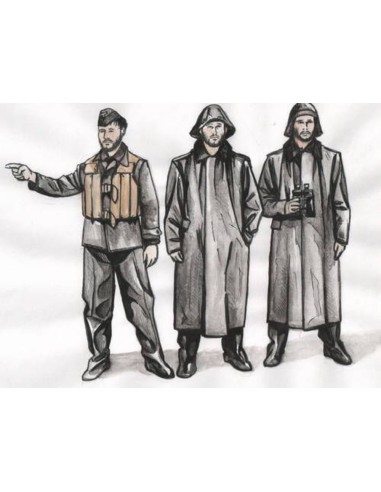 U-Boat U-IX Crew with Raincoats f.Revell 