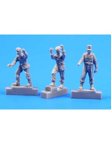 German A4/V2 missile launch platform personnel,WW II (3 Figures) 