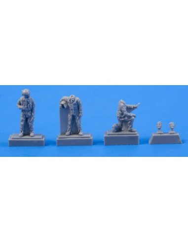 Two Fouga Magister Pilots and a.Mechanic for Special Hobby kit (3 fig) 